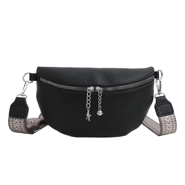 Crossbody-väska, brett band för kvinnor, axelväska, dam, liten (svart) 458f  | Fyndiq