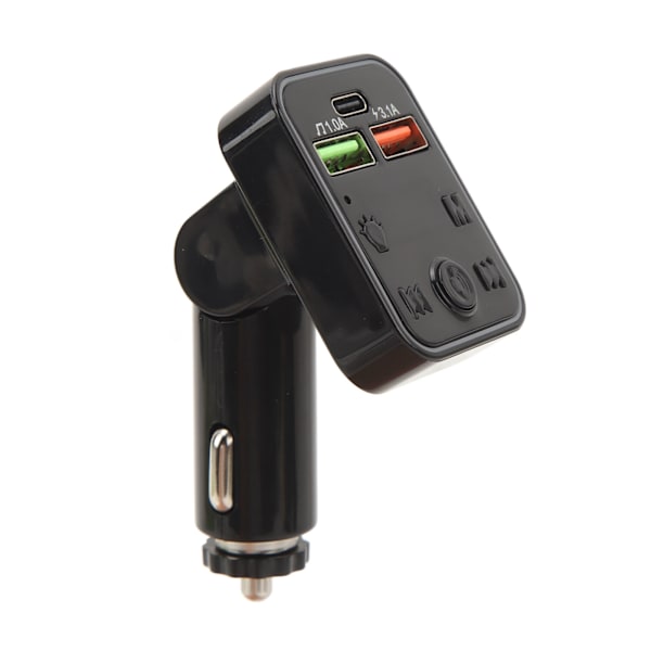 Bluetooth 5.3-sändare trådlös radio Bluetooth biladapter MP3 trådlös adapter 12V-24V bilsats P22