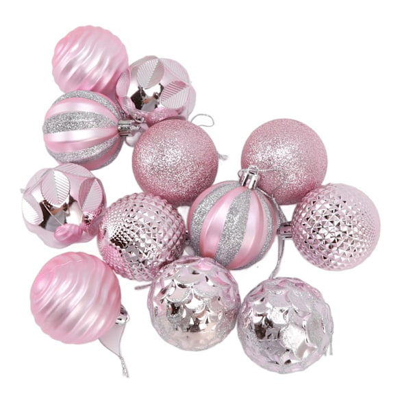 Julekuler Ornament Julepynt for familiefester Hagemiddager Bursdagsfester Rosa