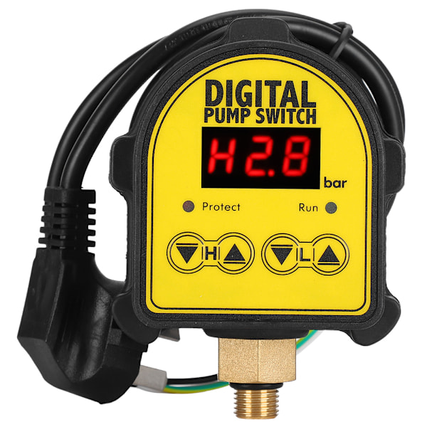 Digital automatisk elektronisk tryckkontrollomkopplare för duschförstärkningsvattenpump AU 220V