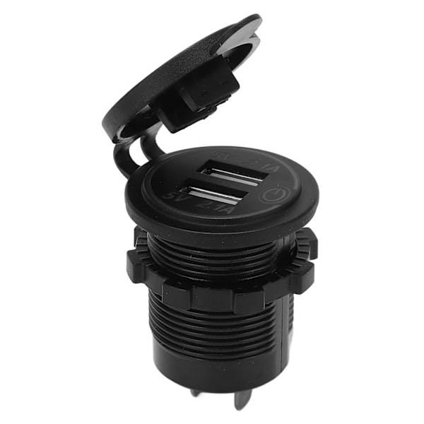2.1A USB-billader Touch Switch Dobbelt Porte Hurtig Opladning Billadapter til Bil og Motorcykel