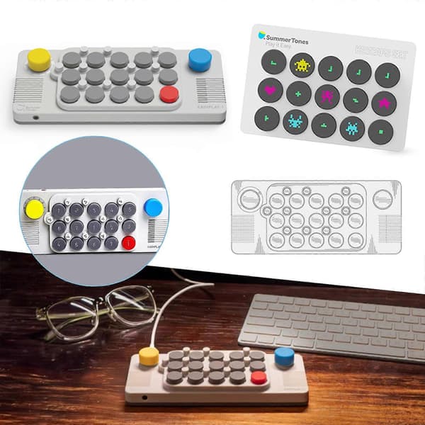 EASYPLAY1 Pocket Music Keyboard Bærbart Bluetooth-keyboard, MIDI-understøttelse, 10+ indbyggede instrumenter[LD] B