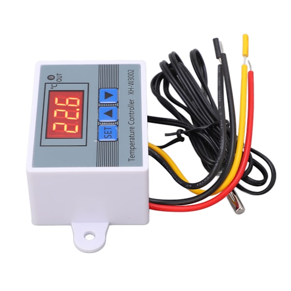 Digital temperaturregulator Termostat Värme Kyla Switch med vattentät sond 10A 12V 120W