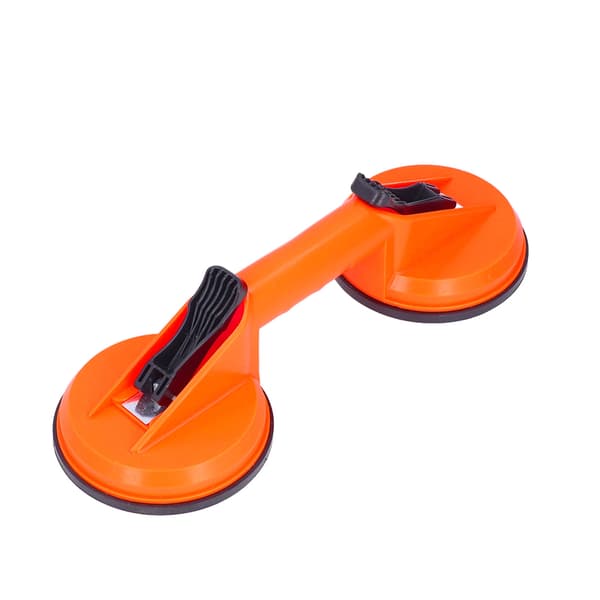 Suction Cup 2 Jaws Glass Remover Lifter Plastic Handle Rubber Pad Vacuum Plate Puller 100lb