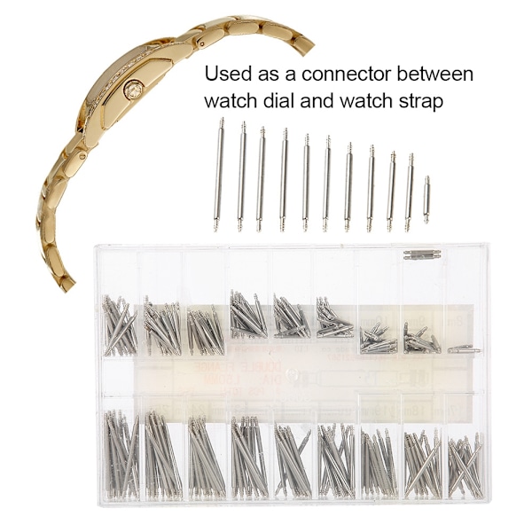 270st rostfritt stål klockband Spring Bar 8-25mm klockarmband Ear Sets