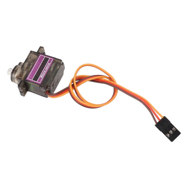 Mikroservo med dubbla kullager aluminiumväxlad styrservomotorsats Mini RC servo för RC flygplan Båtbilmodell