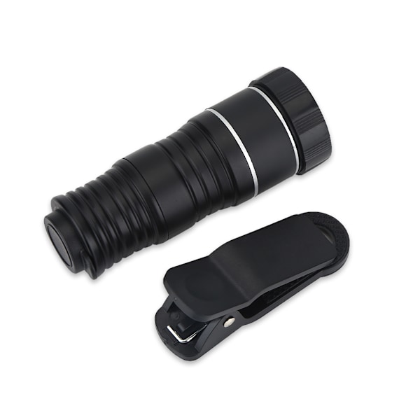 Utomhus Mini Portable 12 Times Focusing Phone Monoculer Smartphone Telescope (Silver)