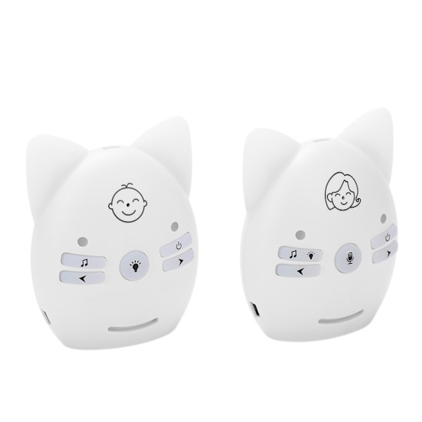 Langaton ääni-vauvanvalvoja Two Way Talk Baby Monitor yövalolla ja musiikilla (100-240V)(US-pistoke)