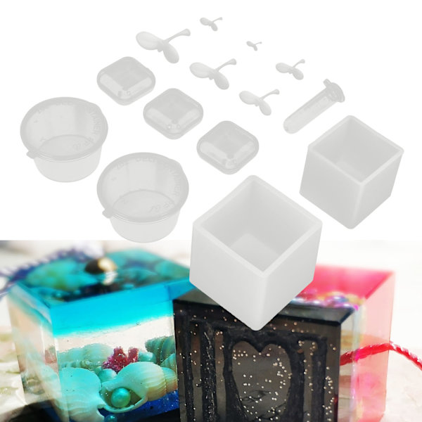 Silicone Mold Kit Casting Reusable DIY Craft Mold 2-Leaf Grass Accessory