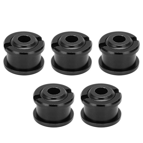 5 stk Enkle kjedebolter Veivsettmuttere Aluminiumlegering Kjedehjulsskruer for terrengsykkel svart