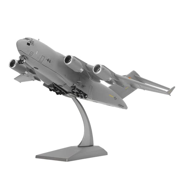 1:200 Flyveplansmodel Legering Præcis skala Simulering Stabil Stativ Hjemindretning Trykstøbt plan model Mørkegrå