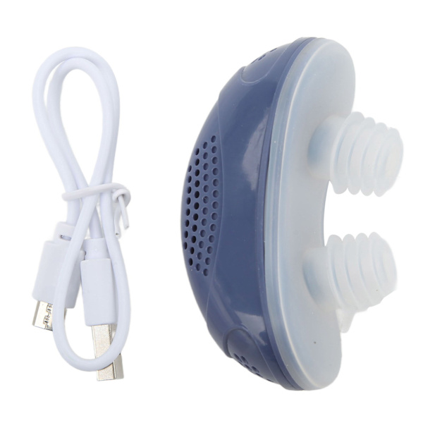 Electric Anti-Snoring Device Easy Breathing Improve Sleep Quality Snoring Problem Solution Tool Blue