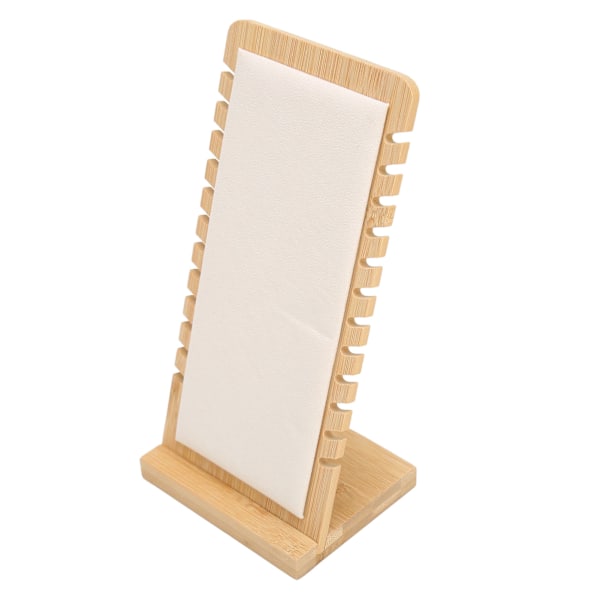 Halsband Display Stativ Avtakbar Stabil Base Frittstående Smykkeholder Verktøy for 12 Kjeder Beige