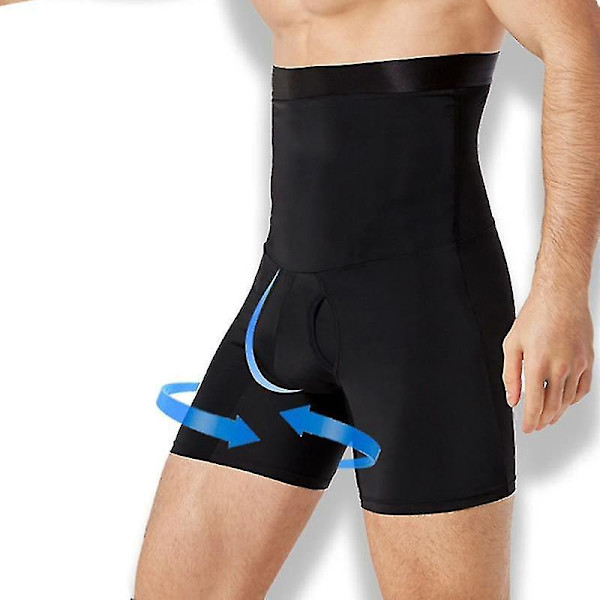 Hög midja Tummy Control Briefs Shapewear Vit för män