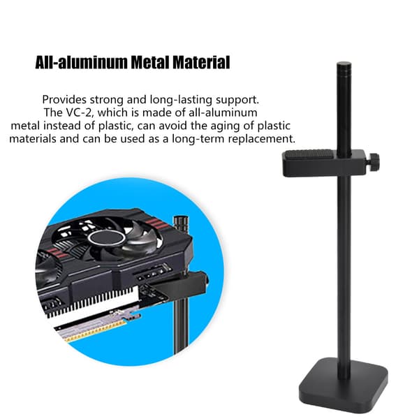 Anodiseret aluminium grafikkort holder - sort