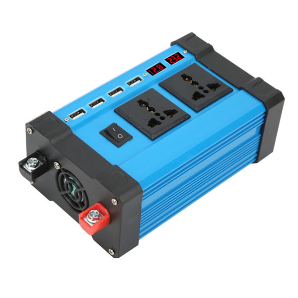 500W Modifisert Sinus Inverter Solomformer med Smart Dobbel LCD-Skjerm 4 USB 4.2A Hurtigladingsporter 12V til 220V