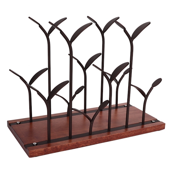 Elegant husholdningsstativ for 6 flasker Bordsholder for vinstativ Display Organizer Stativ (bronse)
