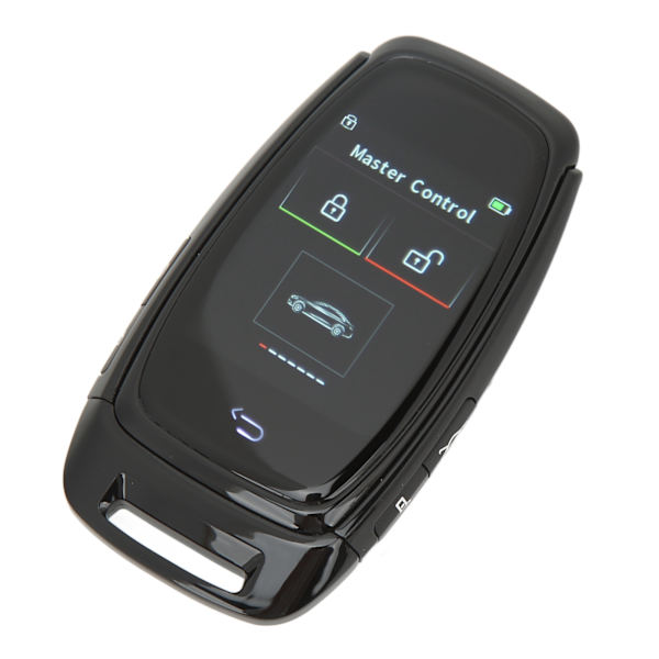 Bilsmart LCD-nøgle Touchscreen Bluetooth 5.0-forbindelse Nøglefri Adgang Glat Berøring til En-knaps Startmodeller Sort