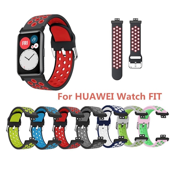 Premium Silikon Armband för HUAWEI Watch FIT Smartwatch - Justerbart Armband
