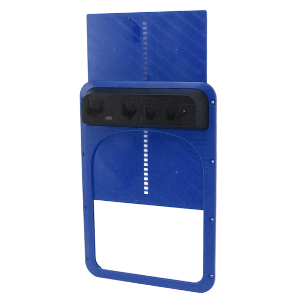 Automatisk Chicken Coop Dörröppnare Light Sense Batteridriven Automatisk Chicken Door Blue