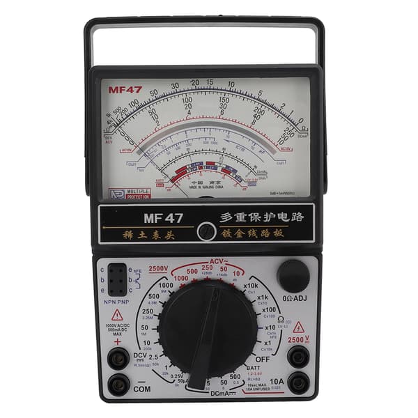 MF47 Intern Magnetisk Pegemultimeter Høj Præcision Analog Multimeter Voltmeter til Industri