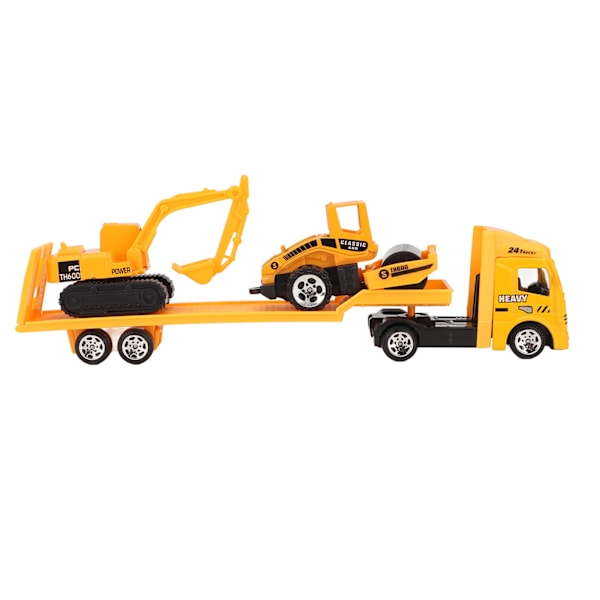 4 kpl setti 1: 64 Alloy Engineering Car Vehicle Playset Set Simulointi Rakennusperävaunu Tyyppi A