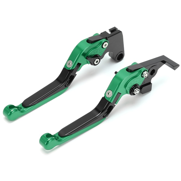 2 stk. Motorcykel Brems- og Koblingsgreb Justerbare CNC Aluminium Legering Udskiftning til YAMAHA XJ6 DIVERSION 2009‑2015 Grøn