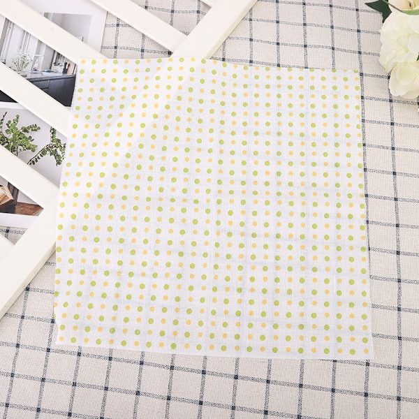 7 stk/sett 100% bomull Batiks syduk for DIY lommebok Putetrekk (L)