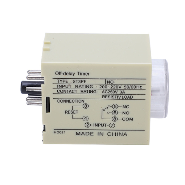 BERM Power Off Delay Relay Knob Control Timing Timer High Accuracy AC200-220V ST3PF 60S
