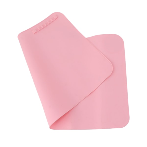 Silikon hantverksmatta Rosa 19,7 tum lång 11 tum breda avdelare Design Anti-halk Värmebeständig Barn färgmatta för DIY konstmålning