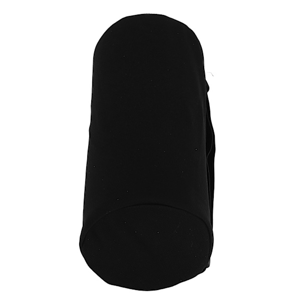 Lumbar Roll Pillow Multifunctional Memory Foam Back Roll Waist Support Cylinder Pillow with Adjustable Strap Black