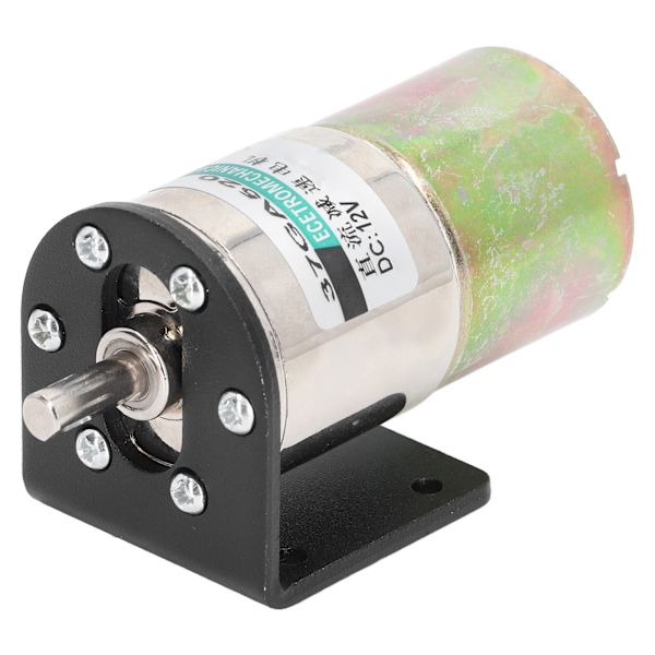 DC-mato-vaihdemoottori Mikroharjallinen itselukkoituva alumiiniseos Teollinen sähkömoottori 12V 10W pidikkeellä 0-50 rpm