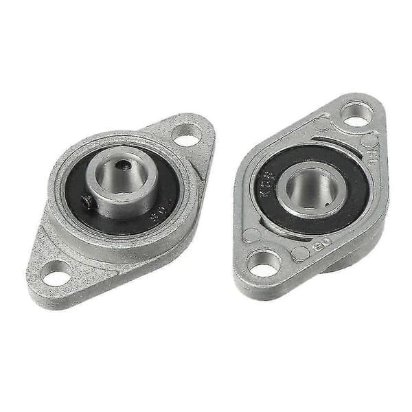4 stk Kfl08 putelager 8 mm borediameter sinklegering rombisk flenslager Kompatibel med CNC