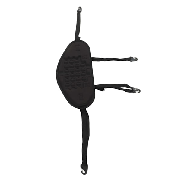 Kayak Backrest Professional Padded Comfortable Waterproof Canoe Backrest with Adjustable Strap Black