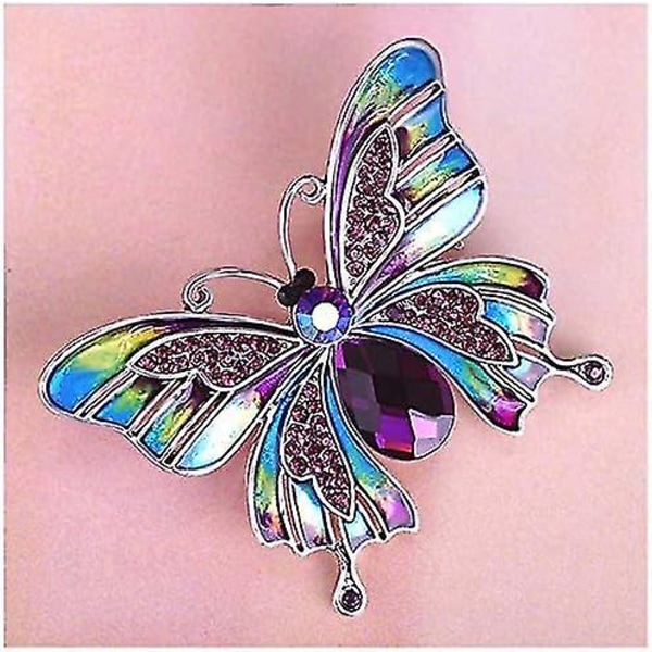 Vintage smykker stor emalje sommerfugl corsage mye bryllup broach pin up brosjer