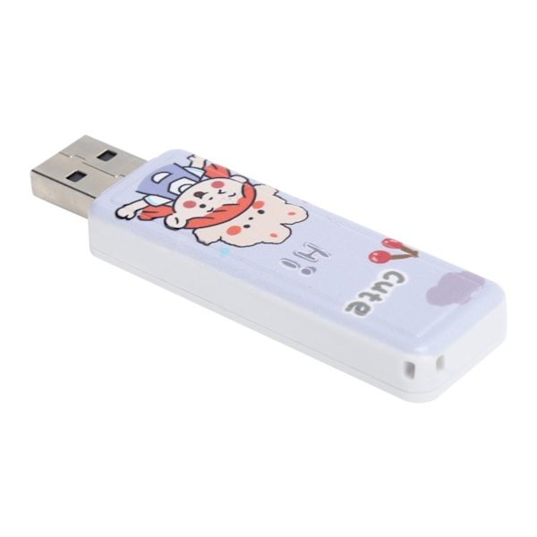 U Disk PushPull USB2.0 Minnesbil USB-minne Present Dator Tillbehör Kaninflicka Mönster (64GB)