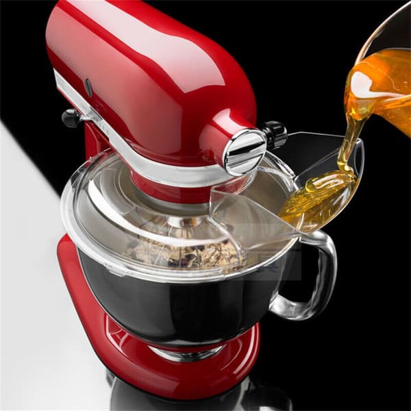 Mixer Splash Guard Transparent Plastic Stirring Lid for Kitchen Utensils