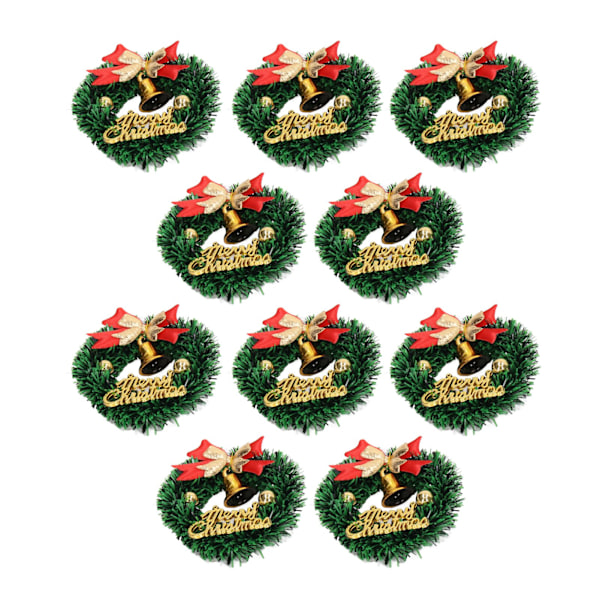10 stk Dukkehuss Julkrans Simulerings Plast Garland Model til 1/12 1/6 skala Dukkehuss