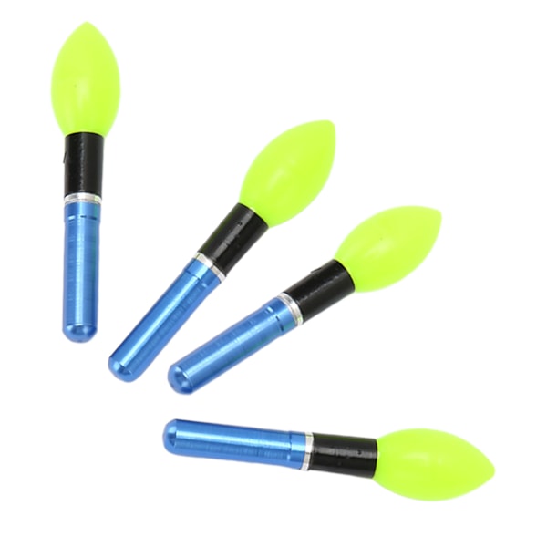 4 st Bobber Light Glow Sticks Återanvändbar glödlampa typ Elektronisk fiskeflottor Light Stick för nattfiske Green