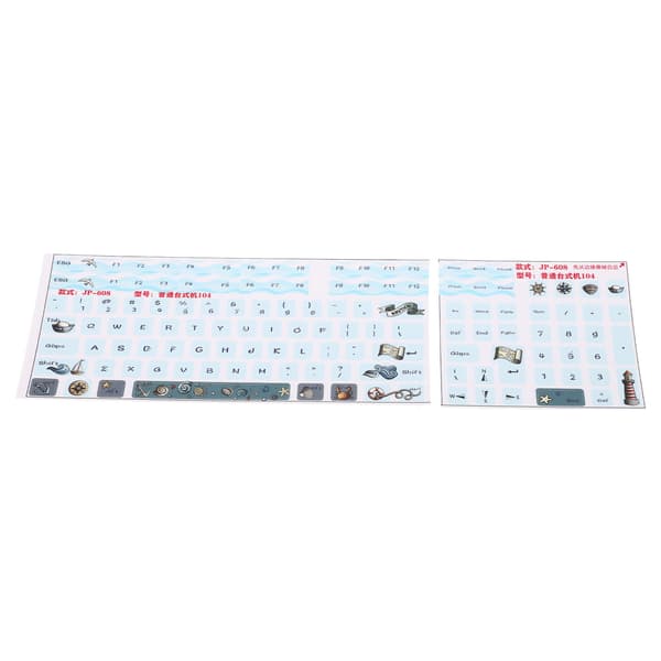 2st Keyboard Stickers Universal Durable Scratch Resistant Frosted Process Mechanical Keyboard Decals Keycaps Stickers