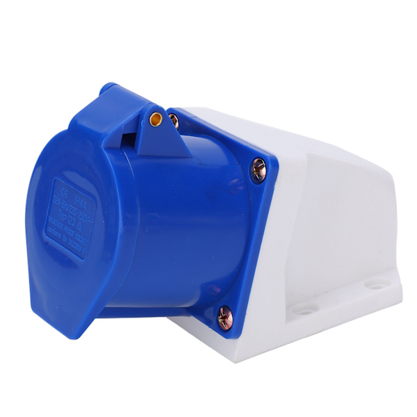 Industrial Power Socket 3-Pin 1-Phase Explosion-Proof Open Installation 32A 220-250V