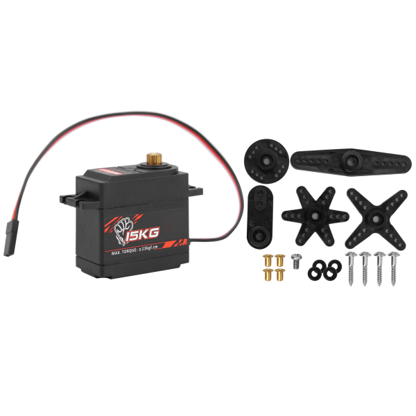 15KG S1500M Metal Gear Digital Servo för RC 1/8 1/10 FixedWing Aircraft Smart Robot