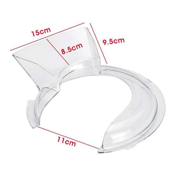 Mixer Splash Guard Transparent Plastic Stirring Lid for Kitchen Utensils