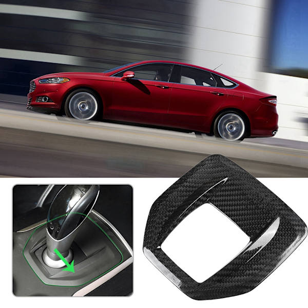 Kolfiber Center Console Växelspak Panel Cover Trim för Alfa Romeo Giulia Stelvio 17‑19