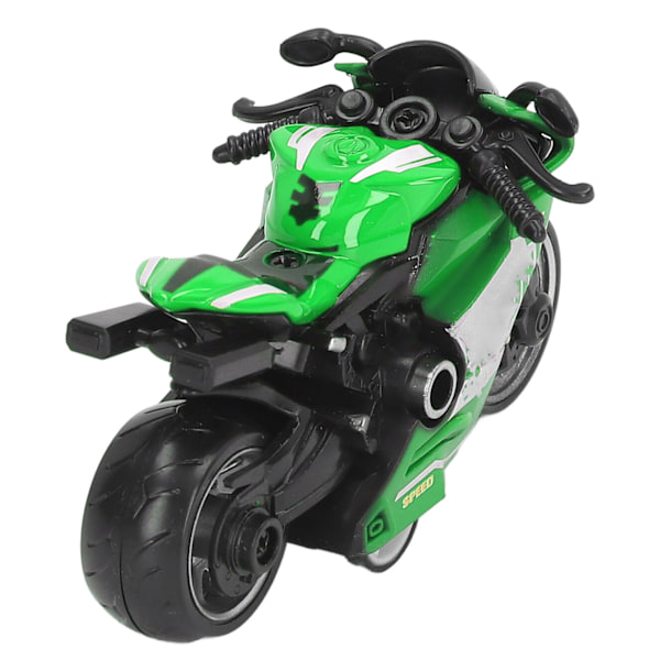 Træk Tilbage Motorcykler Legetøj Innovativ Simulering Legering Motorcykelmodel til Børn Gaver Samling Grøn