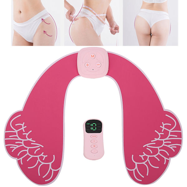 Elektrisk Höfttränare Fjärrkontroll Butt Muskel Stimulator Uppladdningsbar Lyftande Rumpa Toner Röd Rosa