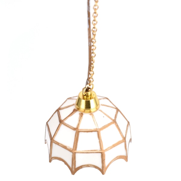 1:12 Dukkehustaklampe Utsøkt Miniatyr Taklampe Modell Dekor Tilbehør 12V