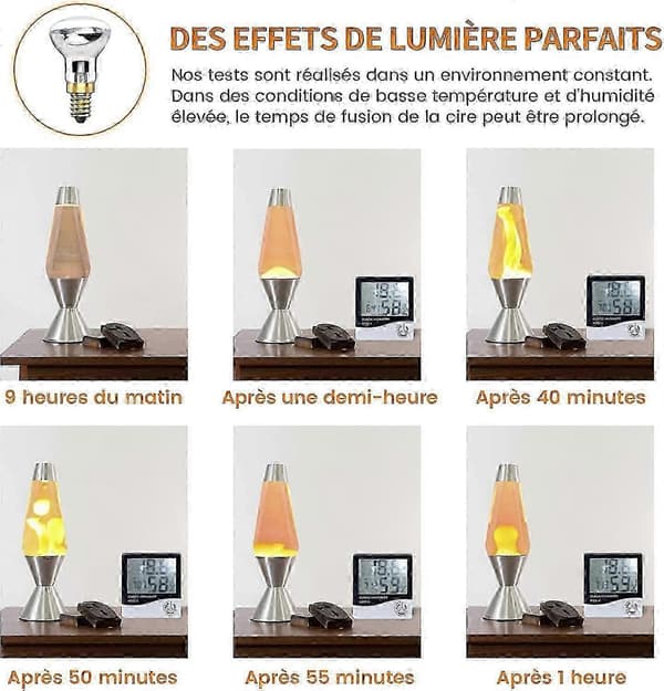 25W E14 Lavalampe R39 Reflektorlampe Glødelampe 25W E14 R39 Lavalampe (4 stk) [Energiklasse A++]c