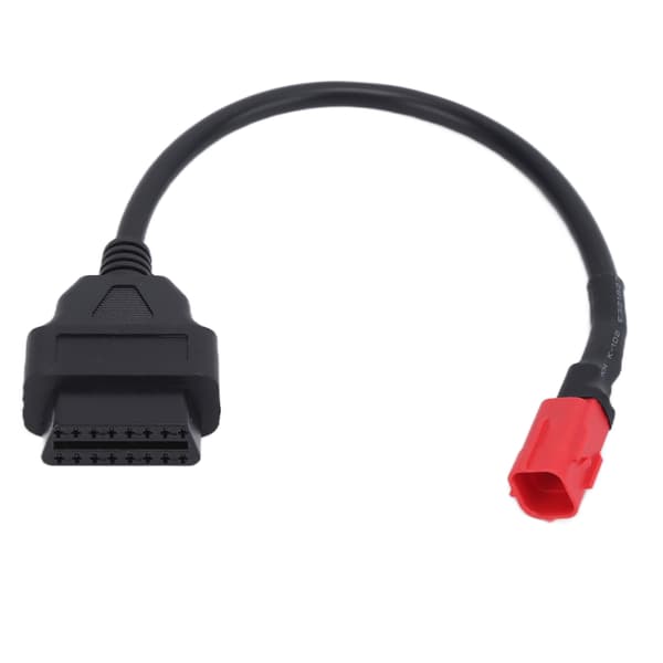 Motorcycle OBD 16 Pin to 6 Pin Connection Cable Flexible Black Maintenance Modification