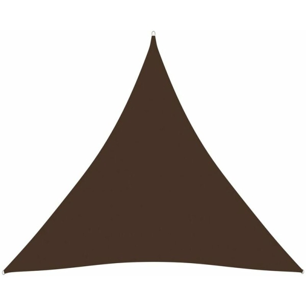 Parasoll Segel Triangulär Oxfordduk 3x3x3 m Brun